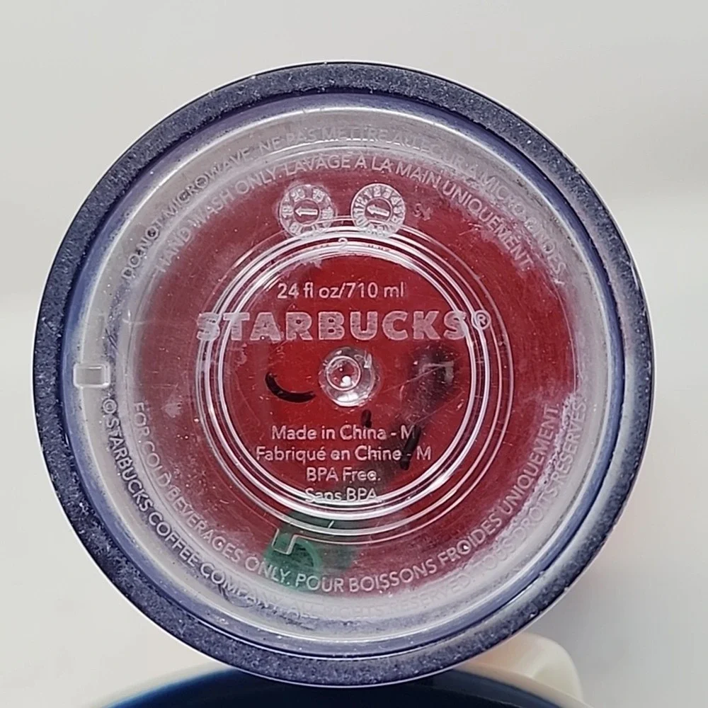 Starbucks 2020‎ LBGTQ Pride Rainbow 24oz Cold Cup Tumbler Glitter